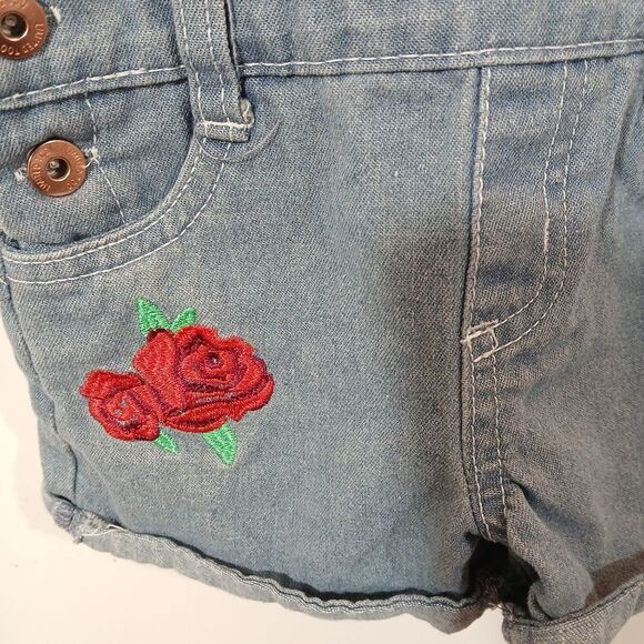 Limited Too Floral Shorts Overalls - Picture 7 of 7